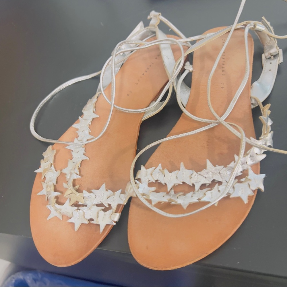 Zara  Silver Star Sandals